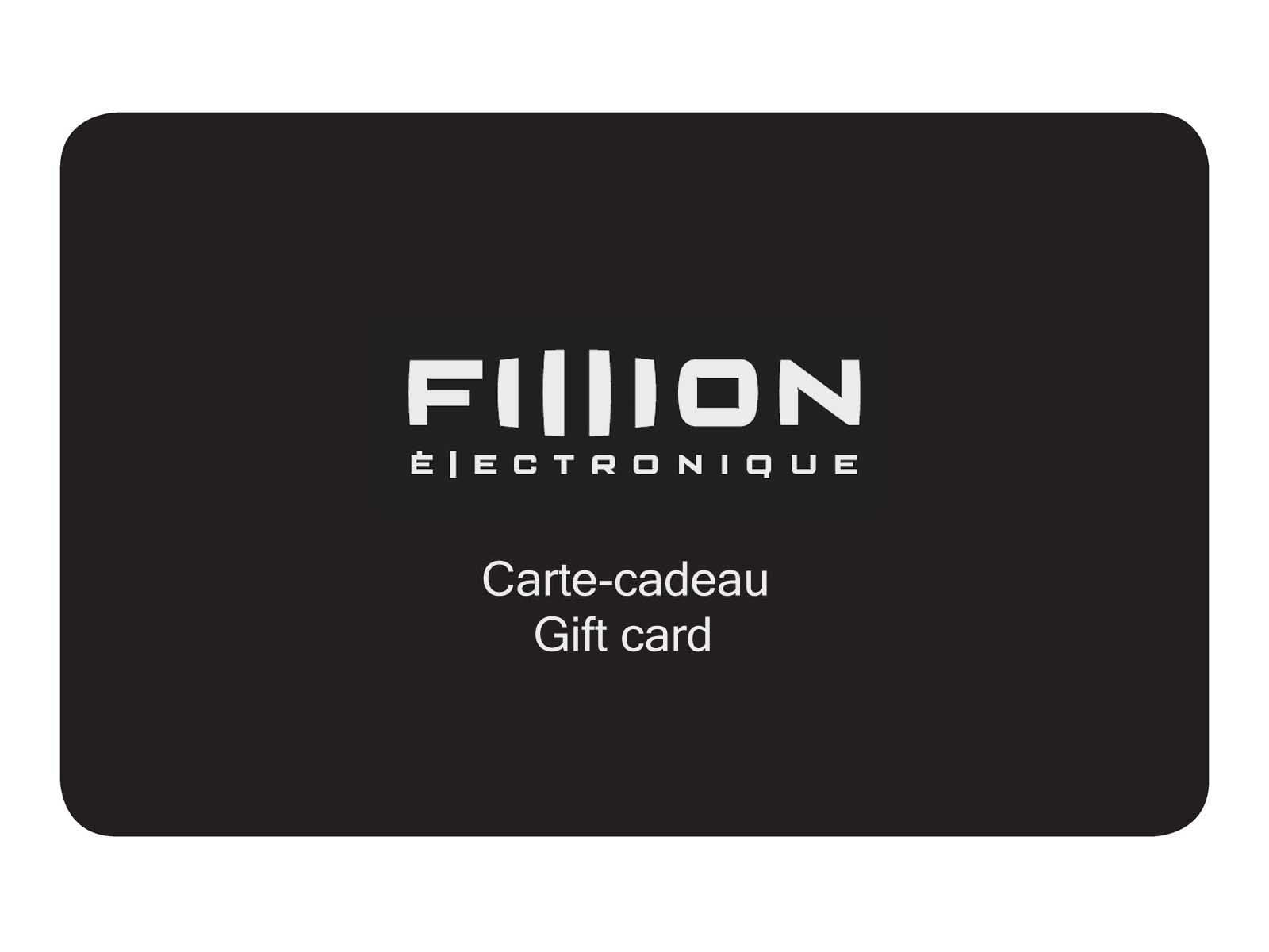 Carte cadeau Fillion lectronique GIFT CARDS Carte cadeau Fillion lectronique GIFT CARDS