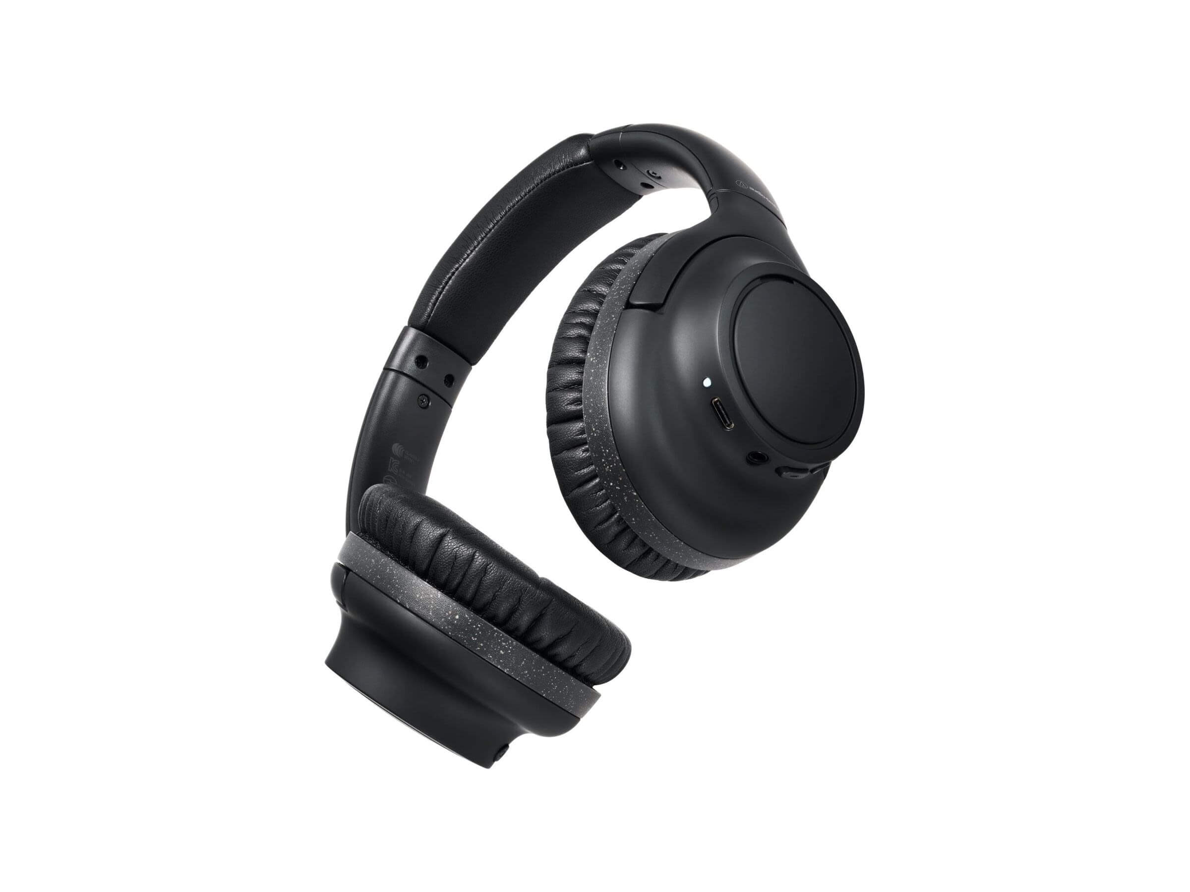 ヘッドホン audio-technical ATH-S300BT Audio-Technica ATH-S300BTBK Wireless Headphones with Active Noise