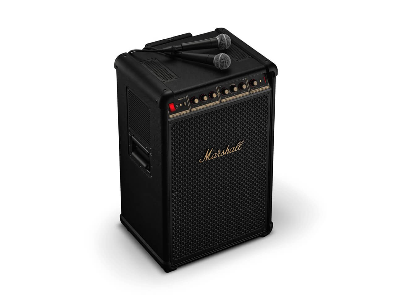 スピーカー・ウーファー Marshall BROMLEY 750 Black and Brass Marshall Bromley 750 - Wireless Home Speakers – Fillion Électronique